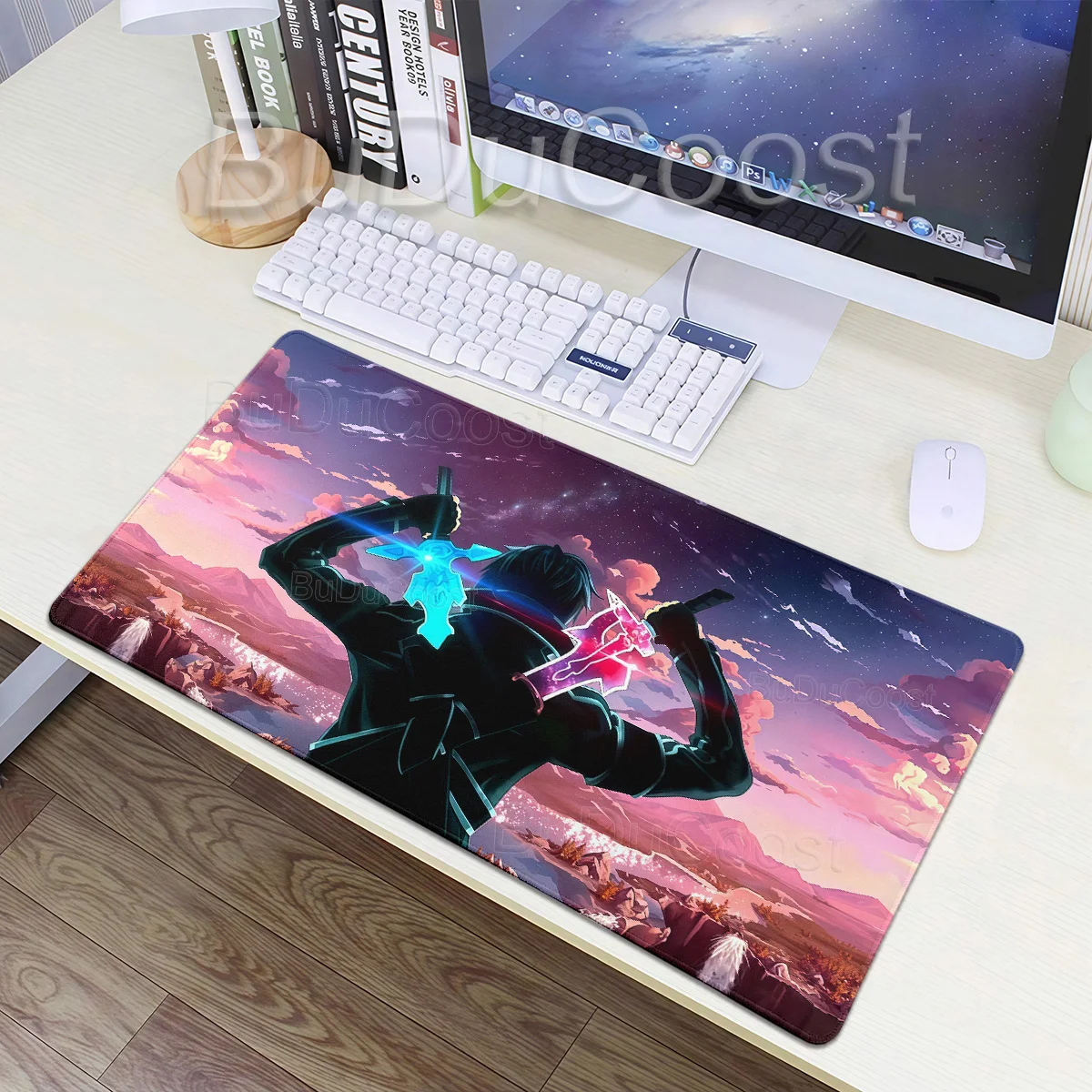 Anime Sword Art Online SAO Asuna Mouse Pad Mousepad Large Gaming Mouse Pad LockEdge Thickened Computer Keyboard Table Desk Mat