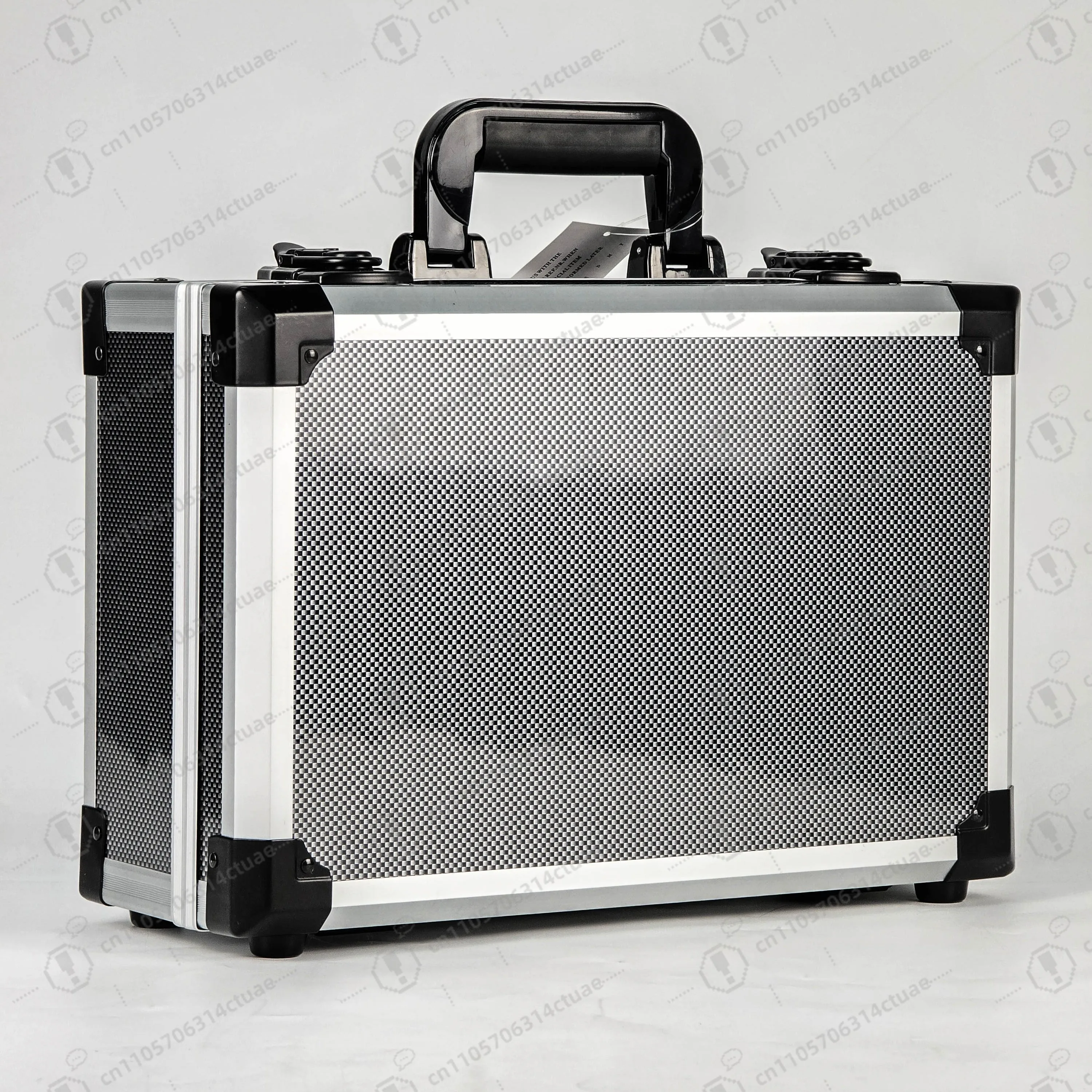 صندوق أدوات ألومنيوم مبطن بالرغوة من مادة EVA، صندوق تخزين منزلي صلب لتغليف معدات الحدائق المعدنية #5