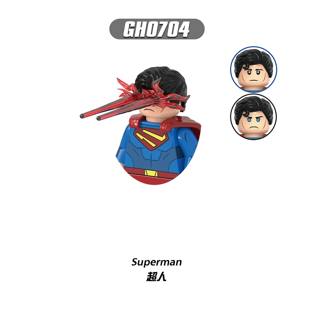 Omini Man GH0692-GH0707 Unbesiegbarer Superman Batman Neue Bausteine für Spielzeug Geschenke Actionfiguren Kinder-Bausteine für Partys