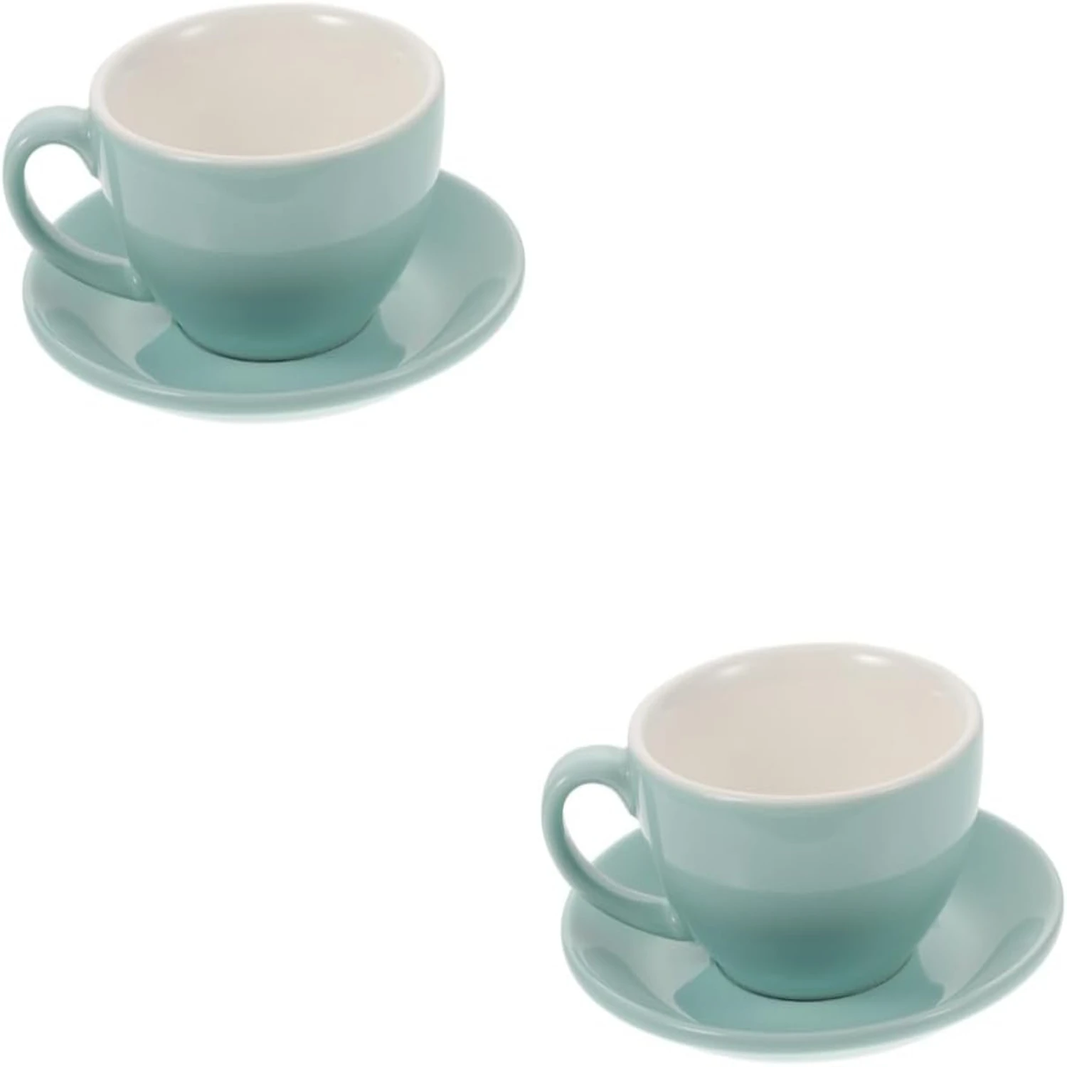 Elegant and Vintage European Ceramic Coffee Mug Set - Timeless Classic Tea Cup with Saucer - Ideal for Enjoying Hot Drinks Break