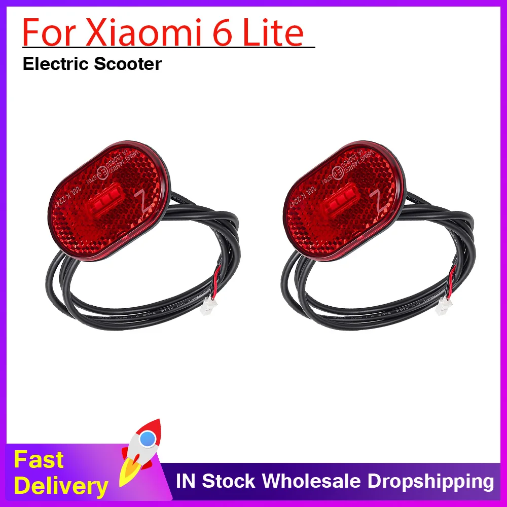 Rücklicht für Xiaomi 6 Lite Elektroroller Bremslicht Sicherheits-Rotlicht Heckfenderlampe Ersatz-Zubehör
