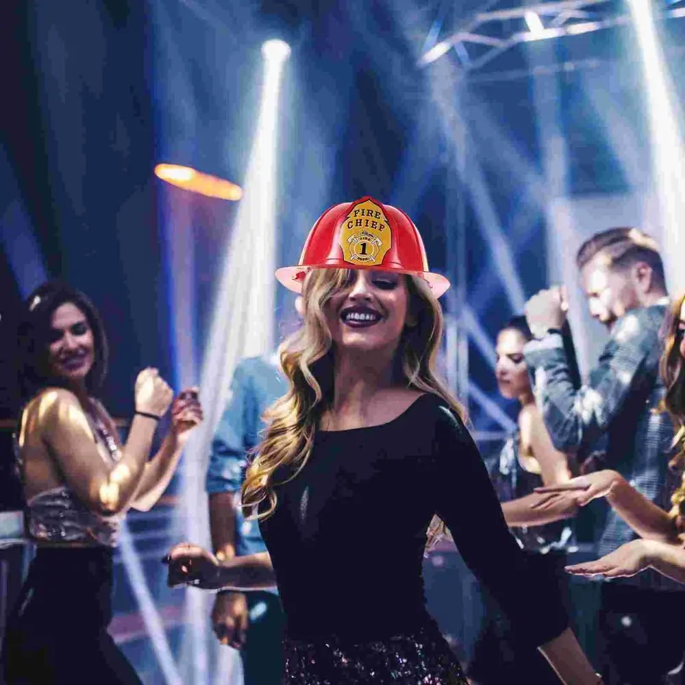 

Fireman Hat Simulation Fireman Hat Makeup Adjustable Fireman Safety Helmet Security Plastic Fireman Hat Interactive