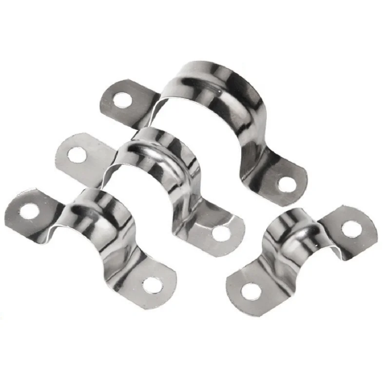 Edelstahl 304 Rohrs ch lauch klemme Sattel u Typ Klemmen Clips