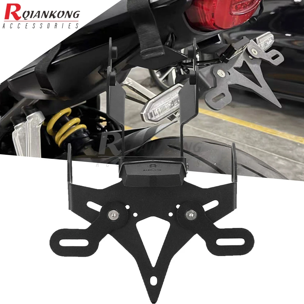 For YAMAHA YZFR9 YZF R9 YZF-R9 2025+ License Plate Holder Number Parts Tail Tidy With LED Light MT-09 SP MT09 2024 2025 2026