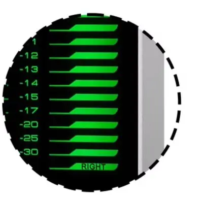 For Car Audio 300g 0.66lb Stereo LED VU Meter Dual Channel Sound Level Meter Music Spectrum 24 RGB LEDs Per Channel