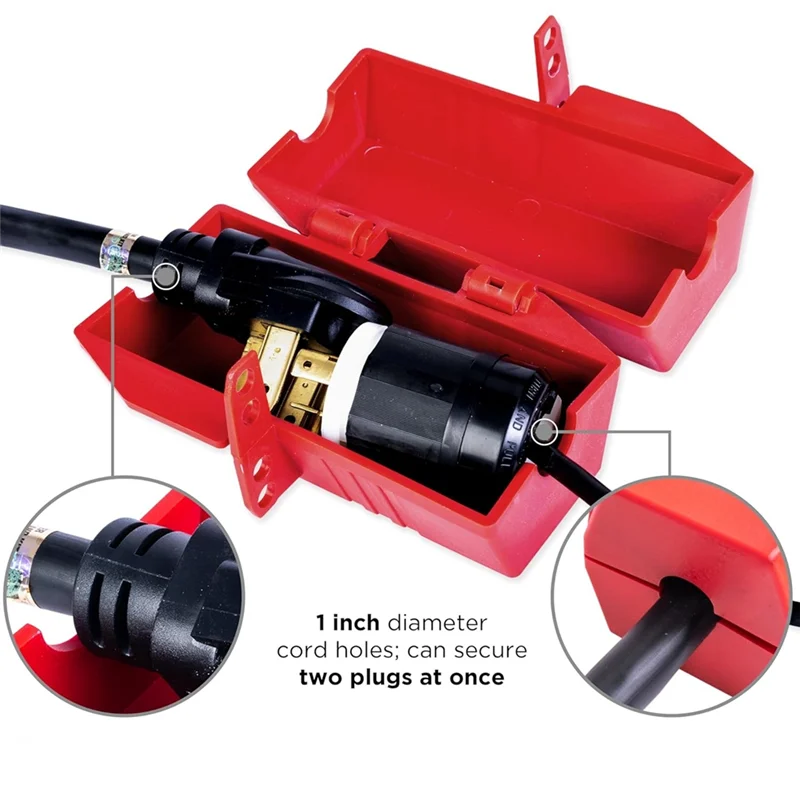 

A42I-Plug Lock For Lockout Tagout, Large Electrical Plug Lock, Industrial Grade Electrical Plug Lockout Device