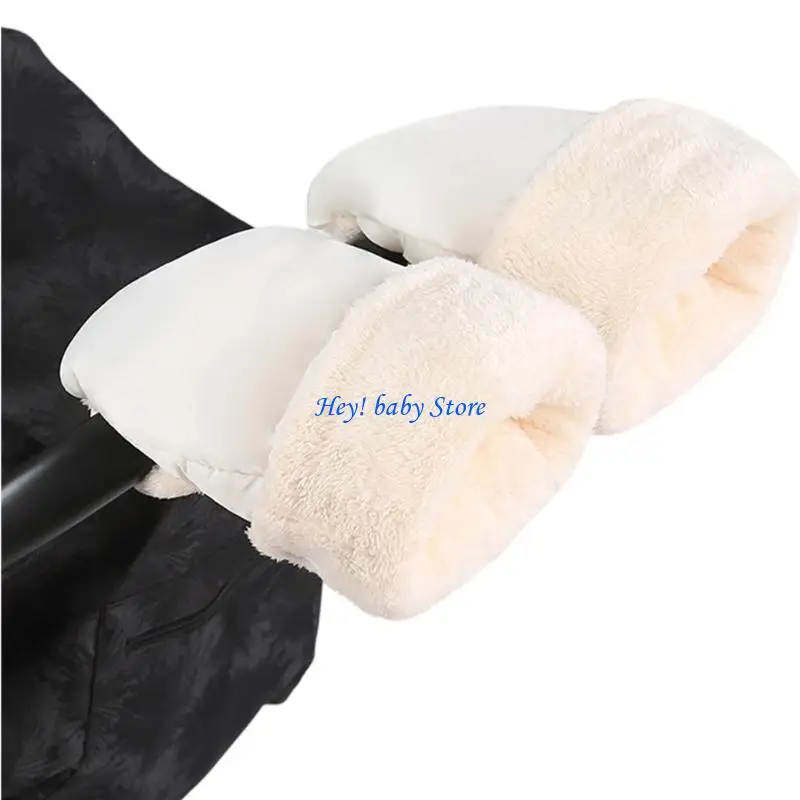 Q1FE Strollers Hand Muff Pram Pushchair Gloves Hand Gloves Waterproof Windproof Thick Warm Winter