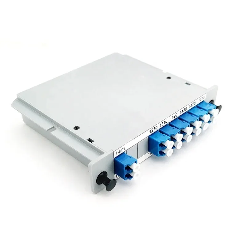 5G Internet Service Provider Plastic Box  Customized Connector 12 Channel Cassette Module MUX Fiber CWDM