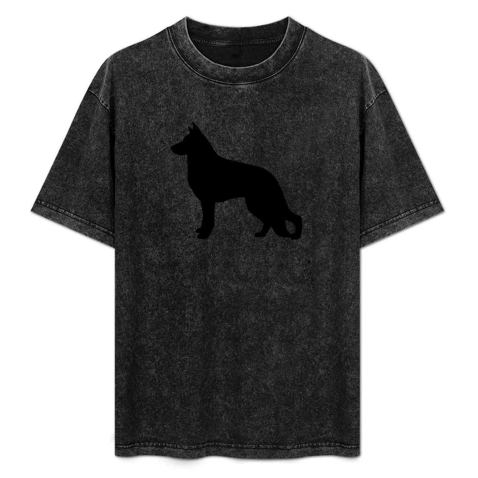 

German Shepherd Dog Silhouette(s) T-Shirt Anime t-shirt sublime T-shirt men