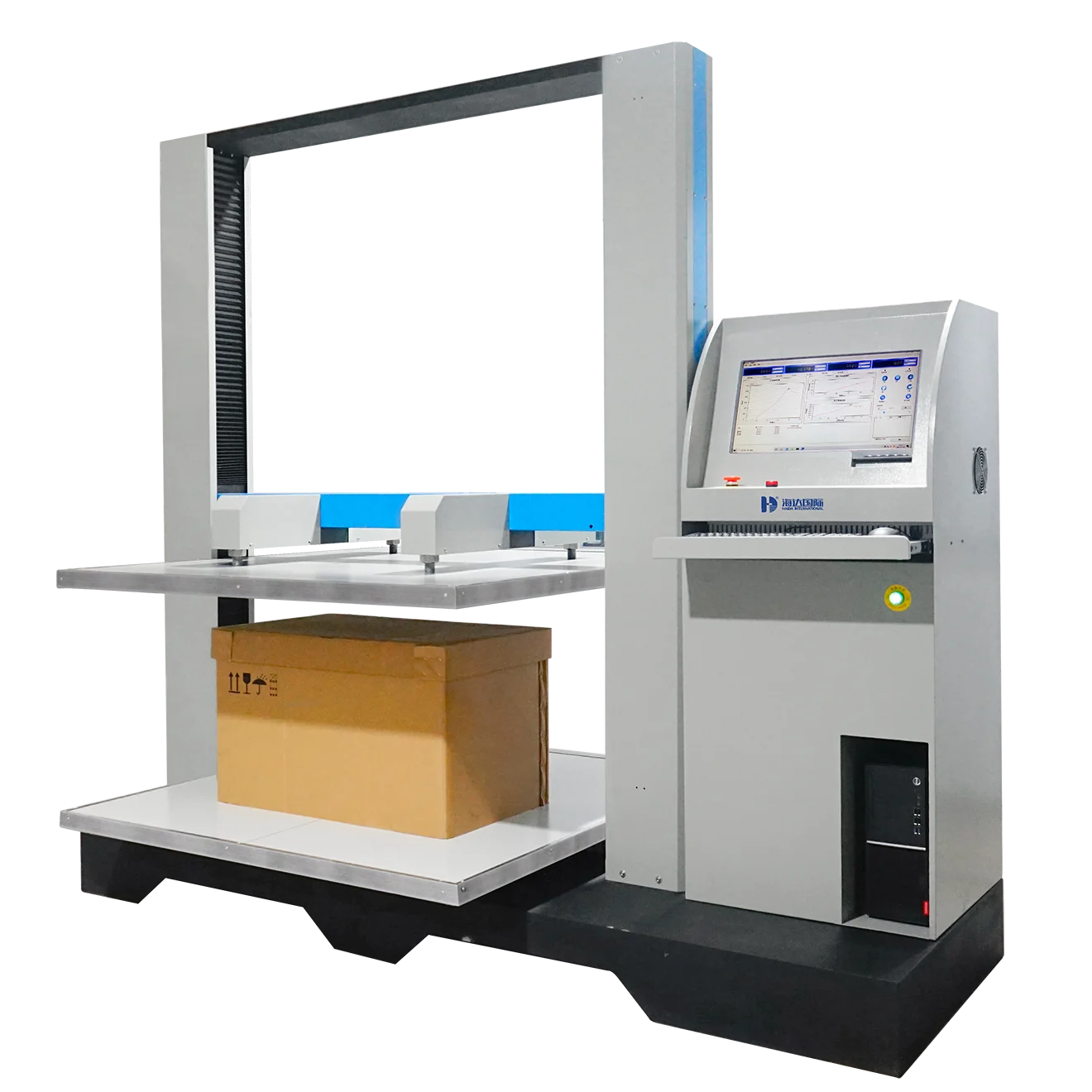 Carton & Paper Box Compression Strength Test Equipment Packaging Carton Compression Testing Machine Compression Strength Tester