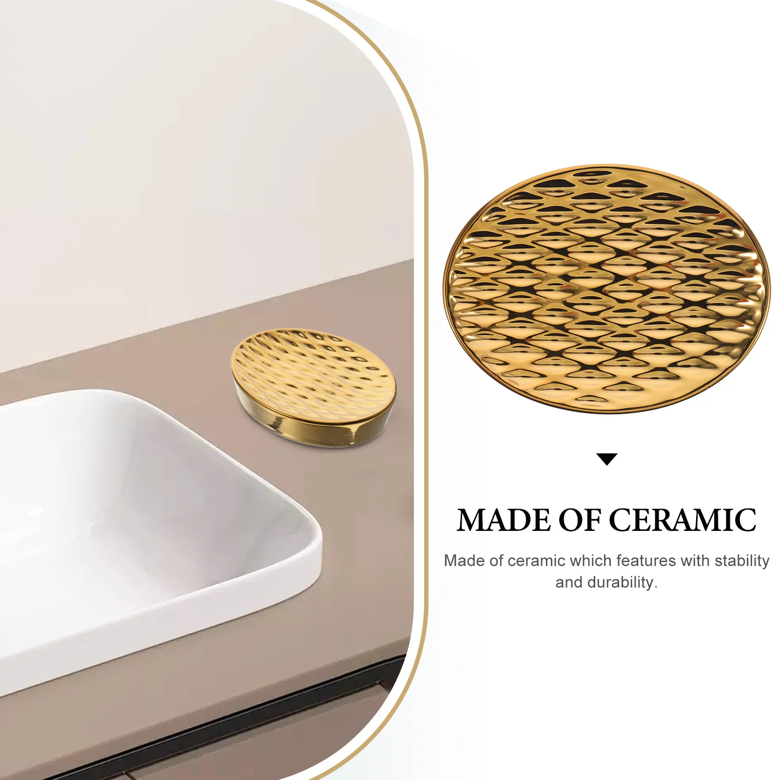 

Soap Holder Dish for Bar Dishes Bathroom Decorative Kitchen Countertop