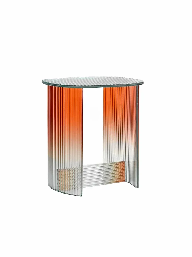 Designer Model Gradient Color Ripple Acrylic High-End Custom Personalized Creative Art Bedside Side furniture