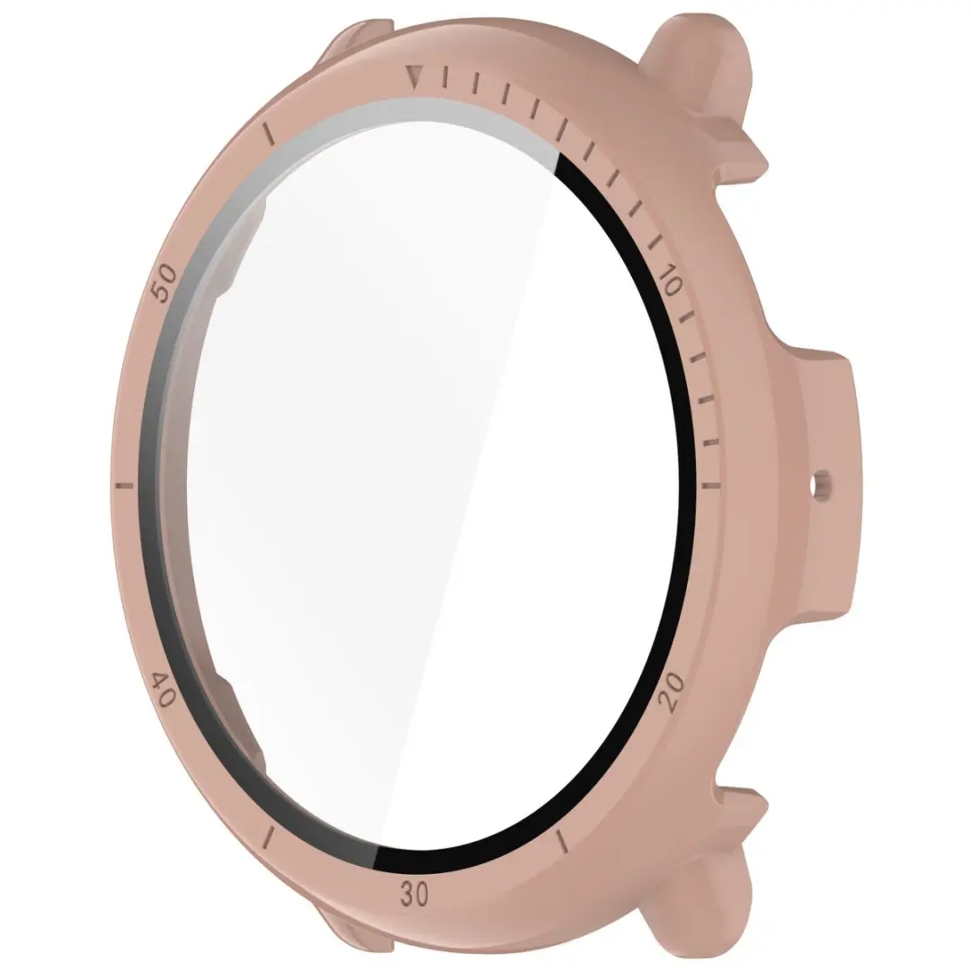 حافظة صلبة رفيعة للغاية من الزجاج المقسى واقي للشاشة غطاء حماية لساعة Huami Amazfit Active 2 A2437 الذكية