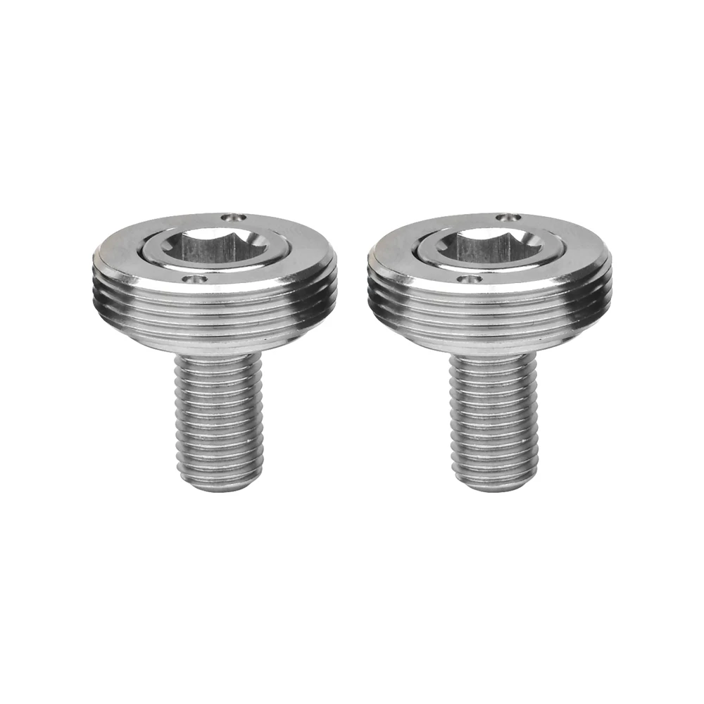 AliExpress Wanyifa Titanium Bolt M8x15mm P1.0 Crank Cap Bottom Bracket Axle Screw Bike Center Shaft Crankset Cover Square Hole Fixing Bolts