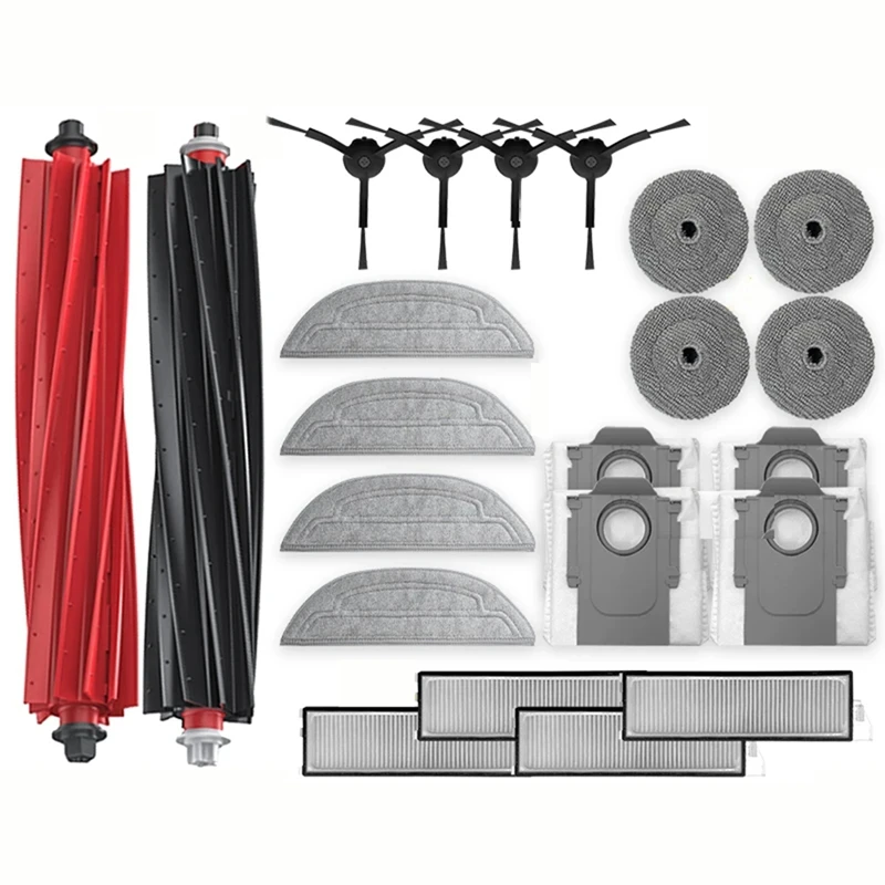 

Для Roborock S8 Maxv Ultra G20s аксессуары для робота-пылесоса Mop Choth вакуумные мешки боковая щетка фильтр запасные части