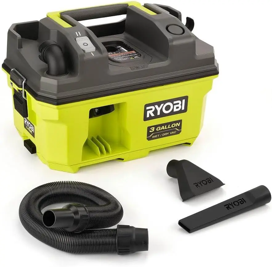 

18V Cordless Wet Dry Shop Vacuum, 3 Gallon Portable Cleaner for Home and Garage