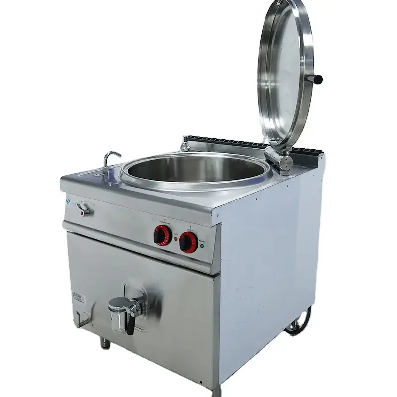 60L 80L High Configuration Pressure Cooker Industrial Electric Jacketed Cooking Kettle Kitchen Equipment For Restaurant