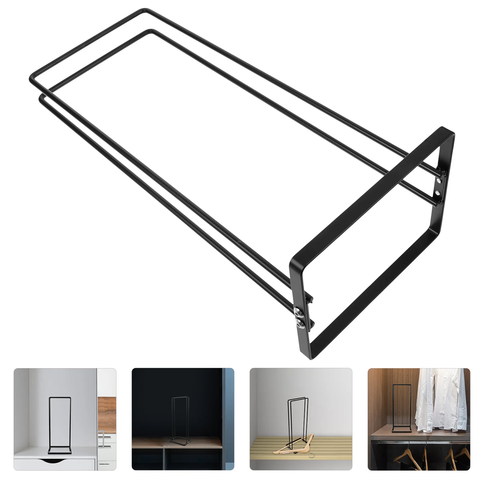 

Detachable Clothes Hanger Organizer Durable Iron Material Hanger Storage Rack Stand for Closet Bedroom Laundry