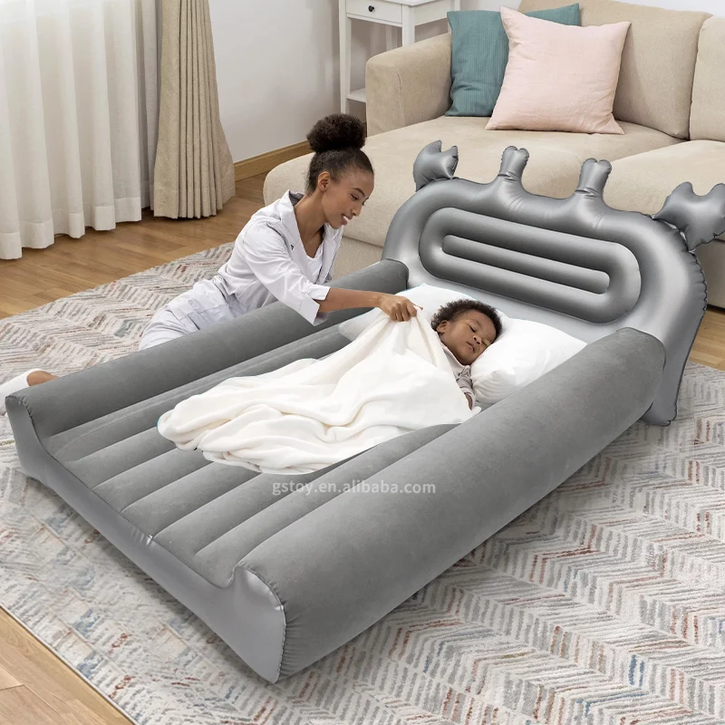 STLF Outdoor Camping Relax Bed Mattress Crab Inflatable Toddler Travel air Mattress With Bumper