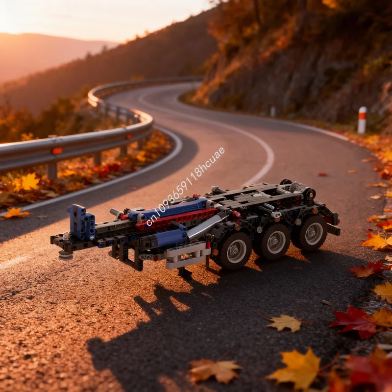 

1727 деталей MOC, технический грузовик-тягач с крюковым захватом, модель, строительные блоки, архитектурный конструктор, рождественский подарок, развивающая игрушка, кирпичики, подарок на день рождения