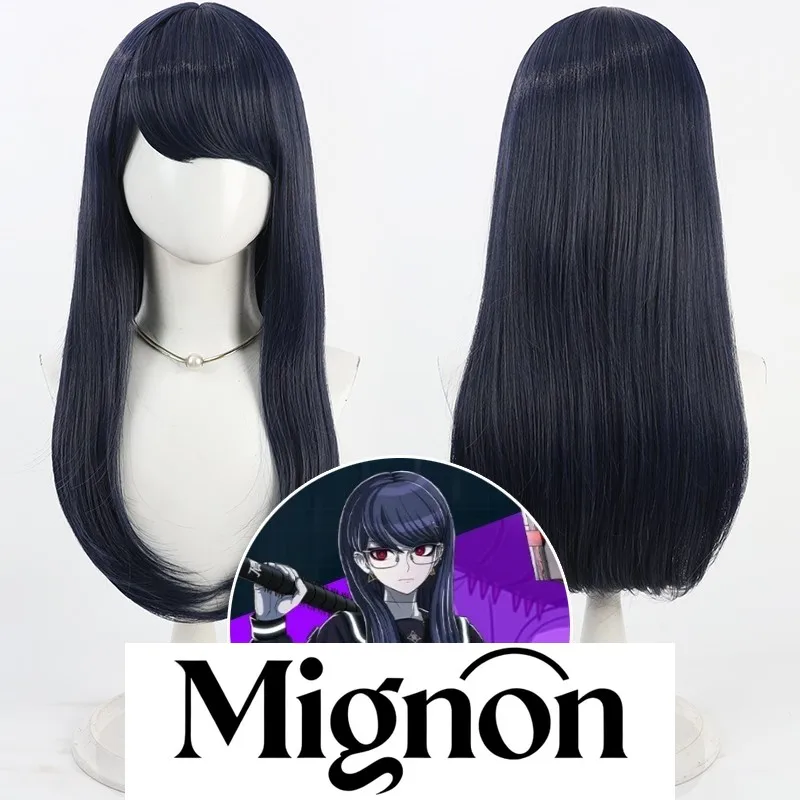 

Hundred Days War Final Defense Academy Shizuhara Hiruko cosplay wig dark blue scalp Halloween gift