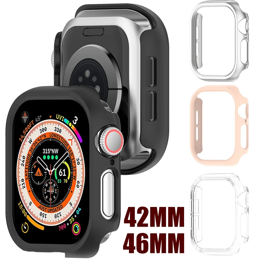 Hard PC Bumper Case for Apple Watch Series 10 46mm 42mm Ultra-Thin Smartwatch Protective Cover Frame for IWatch Series 10