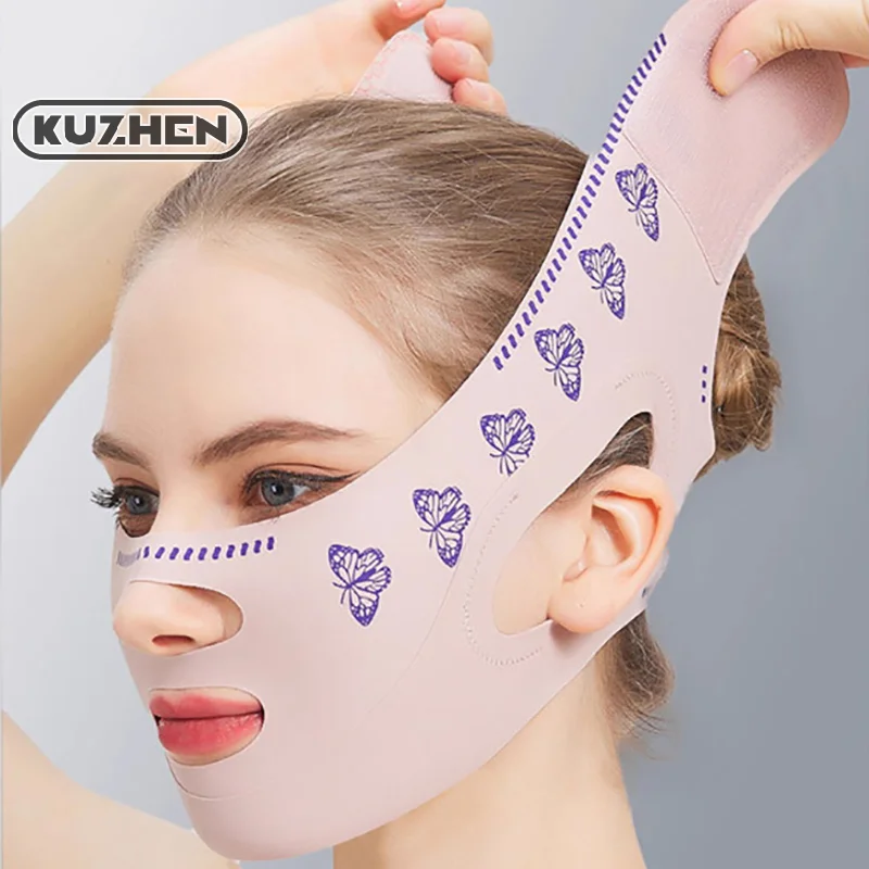 Double Layer Chin Up Mask V Line Shaping Face Masks Face Sculpting Sleep Mask Facial Slimming Strap Face Lifting Belt