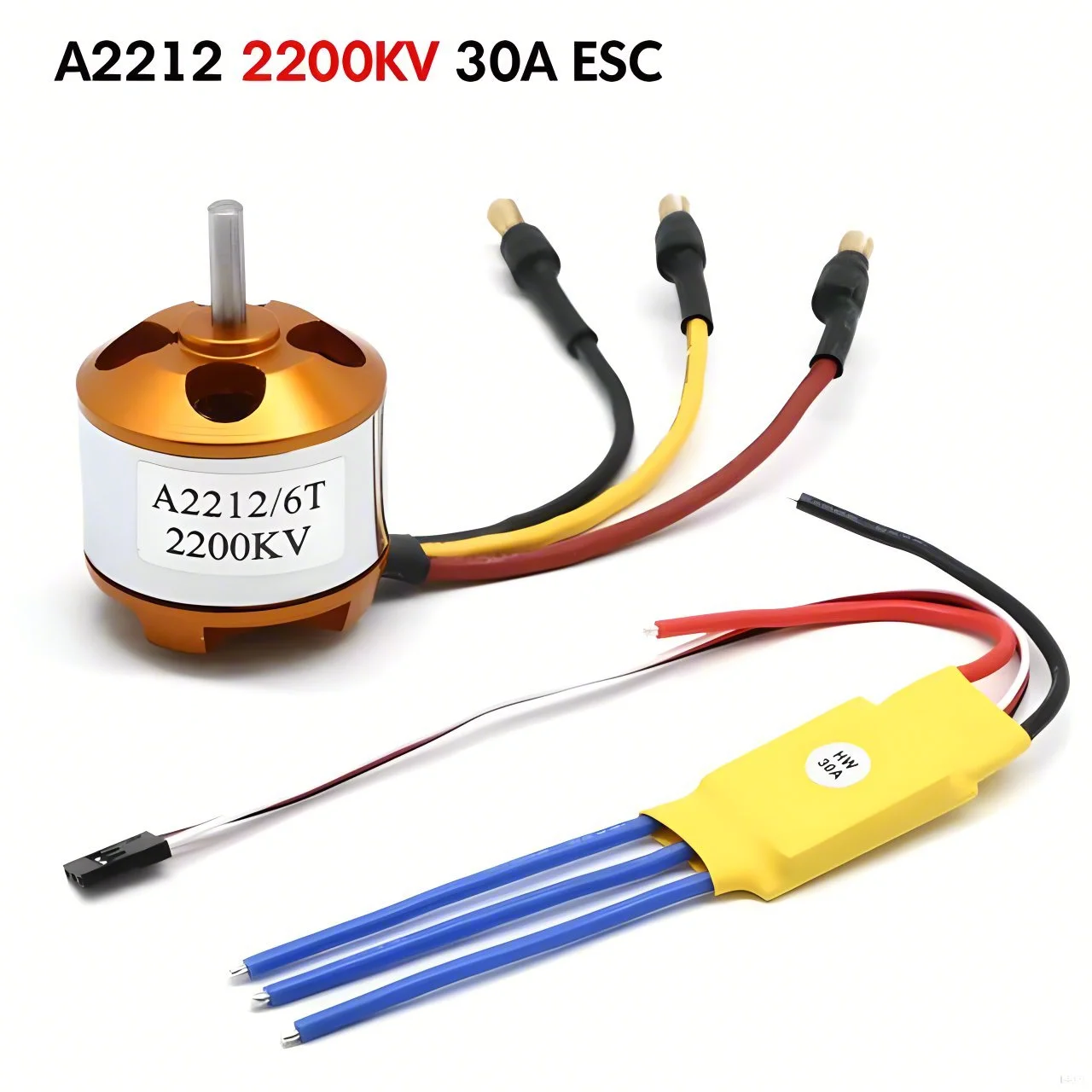 A2212 1000KV 2450KV 2200KV bezszczotkowy silnik 30A ESC Combo dla Quadcopter F450 Quadcopter F550 zdalnie sterowany Hexacopter 4-osiowy Copter