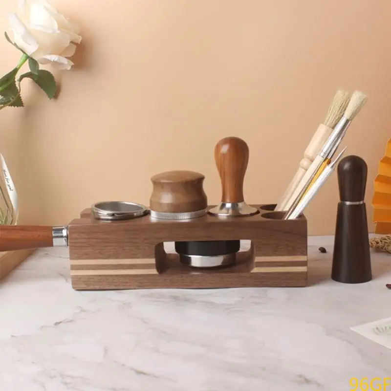 96GF Coffee Tamper Mat Station Stand Portafilter Holder Support Base Rack