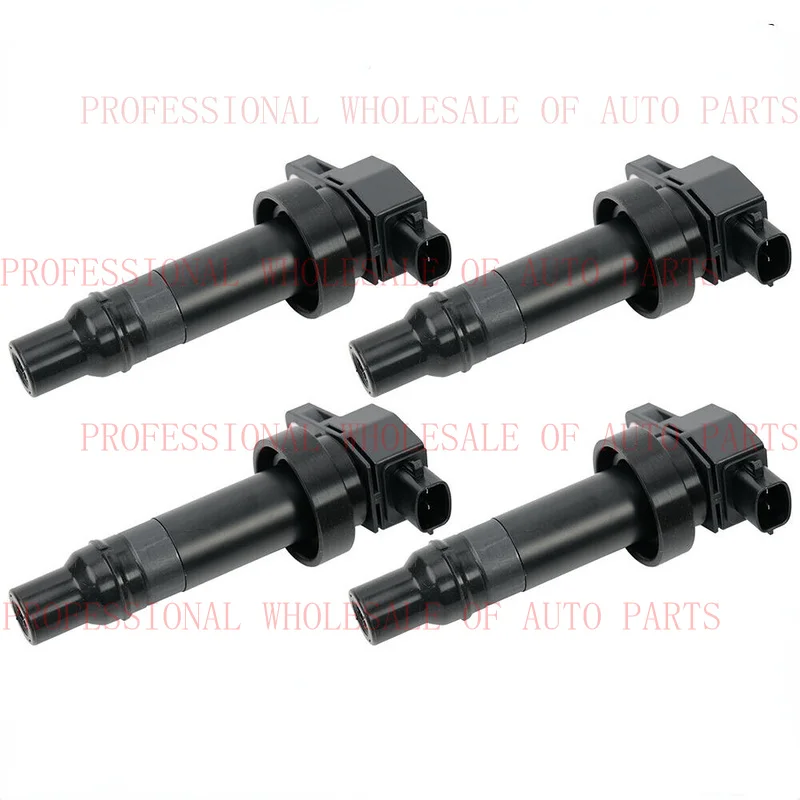 V+ UF636 Set of 4 Ignition Coils for Kia Rio Soul Hyundai Veloster Accent 1.6L L4