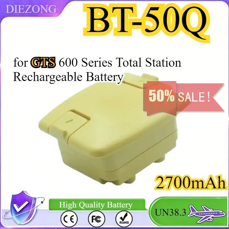 BT-50Q Battery for GTS 600 Series Total Station Rechargeable Battery