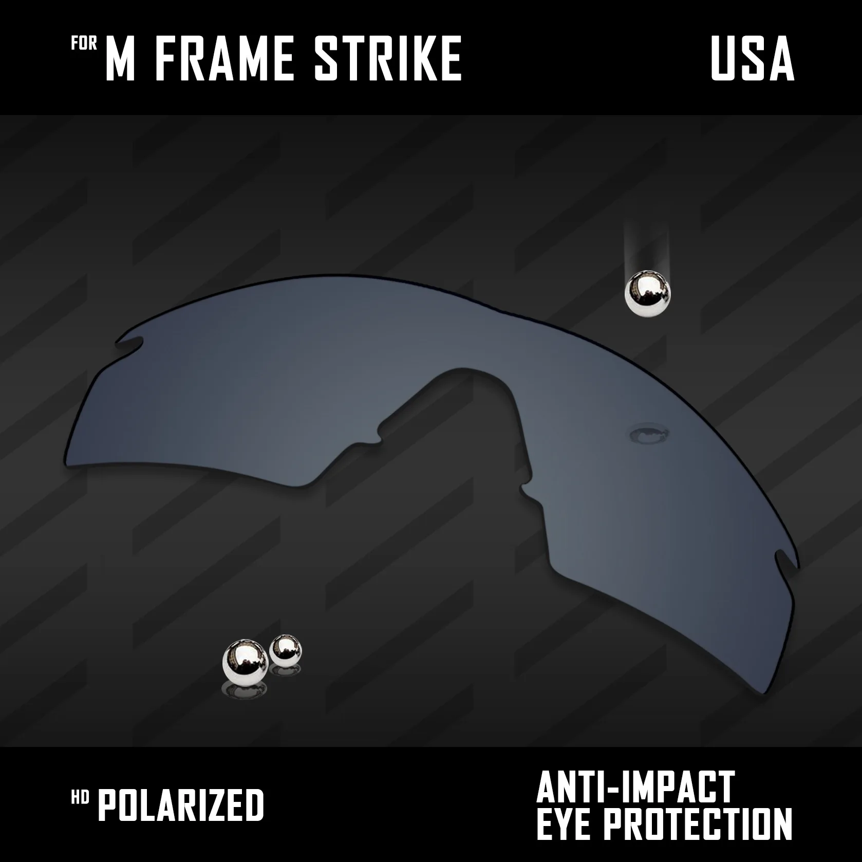 OOWLIT Lenses Replacements For Oakley M Frame Strike OO9060 - 34mm Sunglasses Polarized - Multi Colors