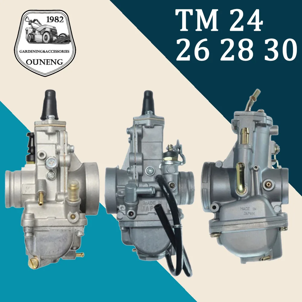 

Motorcycle Carburetor Flat Slide Spigot Carb For Mikuni TM24 TM28 TM30 TM TMX 50-650cc 2/4-stroke Engine CR250 KX125 KX150