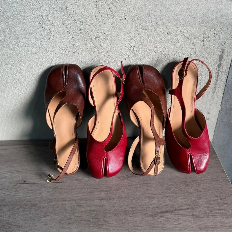 

New Women's Shoes Japanese Style Soft Leather Sandals for Woman Fashion Vacation Casual Shoes Designer Shoes Sandalias De Mujer