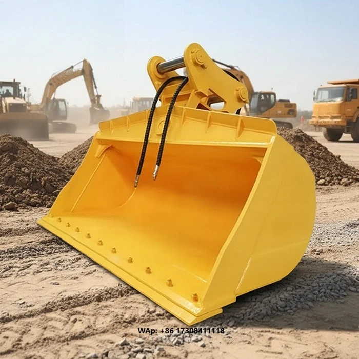 Hot Selling High Quality Mini Excavator Attachments Hydraulic Rotating Tilting Trench Buckets for 3-5ton Excavators