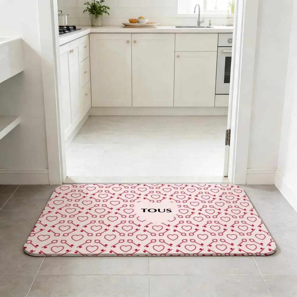 brand-t-tous-s Floor Mat Non-slip Quick-dry Diatomaceous Earth Bath Mat, Absorbent Doormat