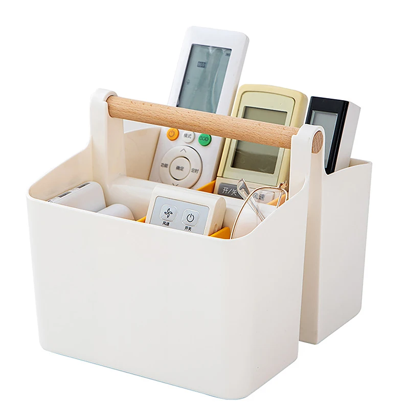 1pc Large Capacity Multifunctional Storage Holder School Office Portable Pen Holder Storage Box Desktop Sundries Storage Basket