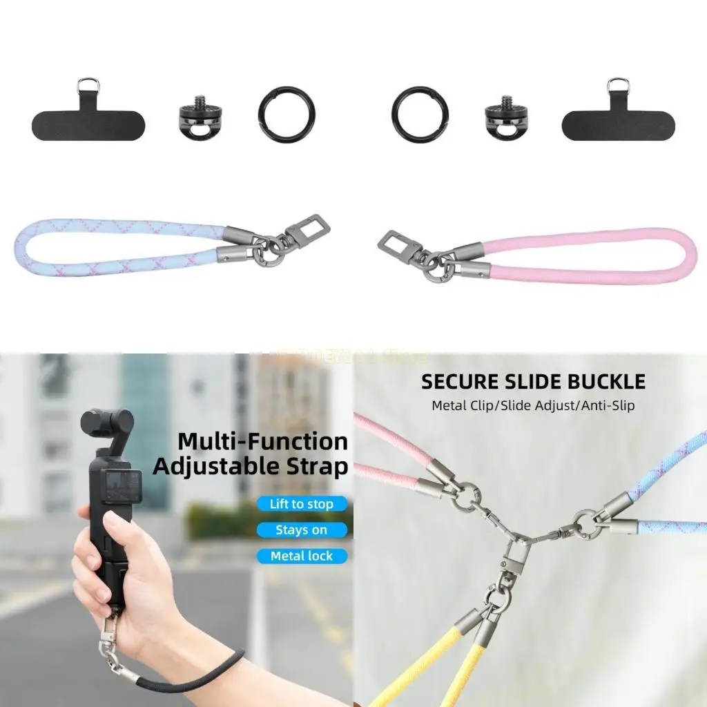 F62C حزام معصم للكاميرا يمكن ارتداؤه، حبل تثبيت آمن لمعدات الفيديو المدمجة #1