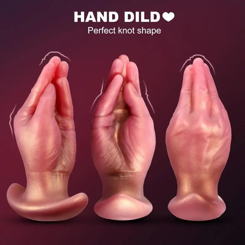 Realistic Hand Silicone Anal Plug Dildo With T-base Wearable Prostate Anal Trainer Sex Toys For Men Women Gay Penetration Anal - Image 2