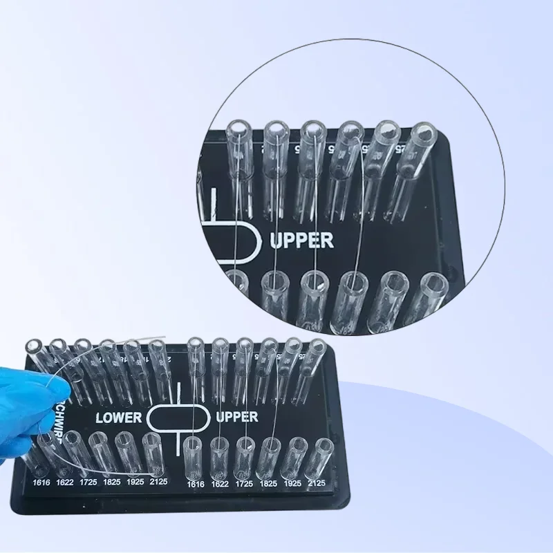 

Dental Orthodontic Round Archwire Box Acrylic Dispenser Placing Box Arch Wires Holder Dentistry Instrument