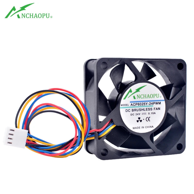 ACP6025Y-24PWM 6cm 60mm fan 60x60x25mm DC24V 0.15A 4pin 4000rpm Axial flow fan cooling fan for frequency converter power supply