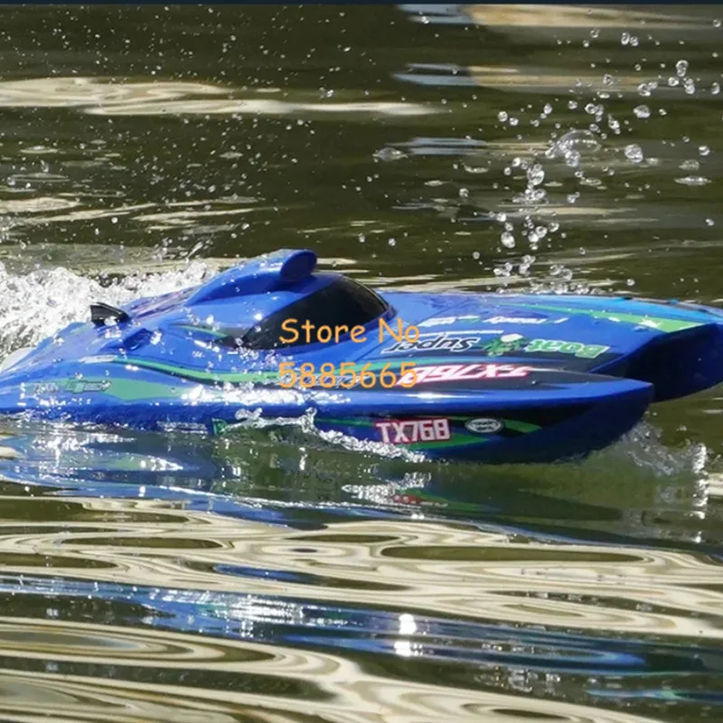 

250M Brushless High Speed Turbojet Jet Remote Control Boat 2.4G Smart Alarm Water Cooling Waterproof Electric RC Boat Speedboat