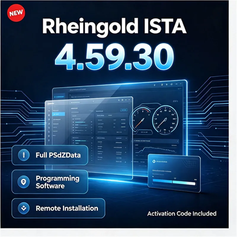 Hot Selling version Rheingold ISTA 4.59.30 Full PSdZData programming comes software Remote Installation Activation Code