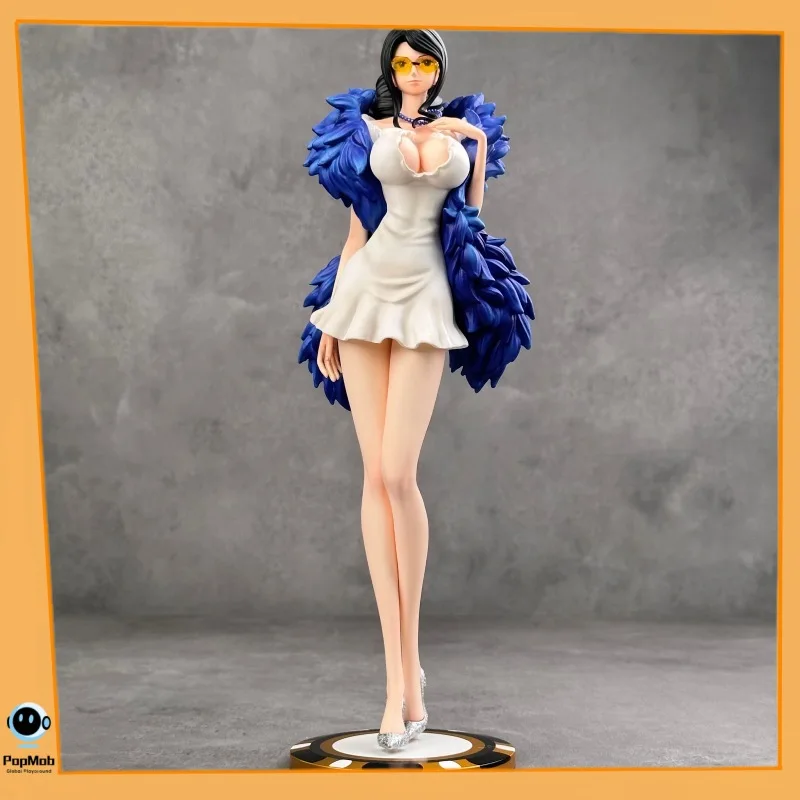 

Пиратский казино, женская фигурка из ПВХ, небесно-голубое платье, золотая основа, аниме-дисплей, коллекционный подарок, готовая коллекционная модель статуи