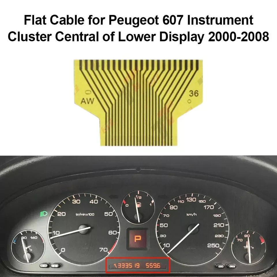 Flat Cable for Peugeot 607 Instrument Cluster Central of Lower Display