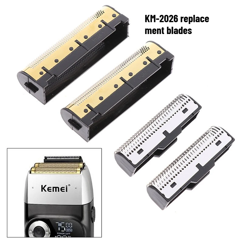 Hiqh Quality Replacement Double Foiled Blades Net Cover for Kemei KM-2026 P600 Electric Shaver Repair Accessories Wholesales