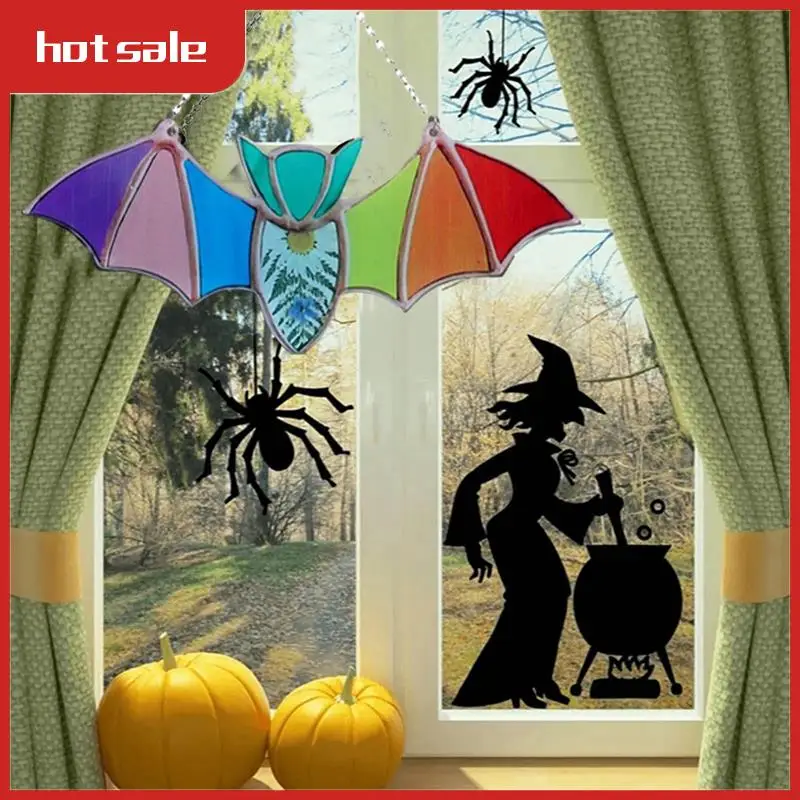 

A33R-Halloween Decoration Hanging Bat Acrylic Halloween Bat Wall Decoration Gothic Bat