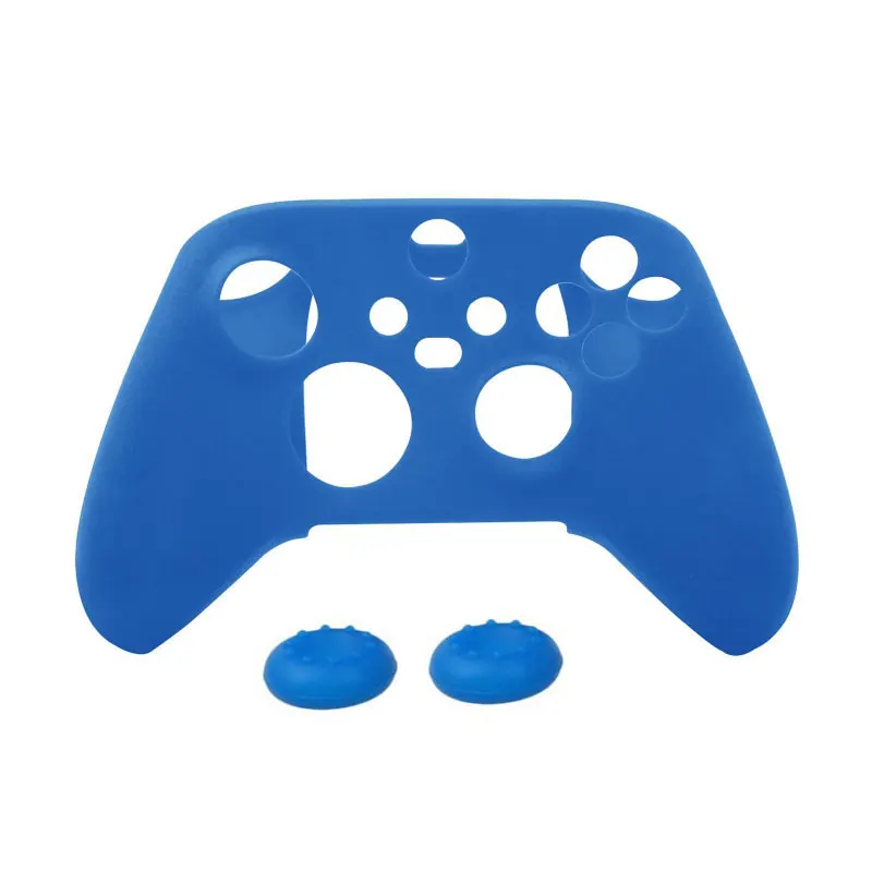 FOR XBOX Series X/S ultra-thin controller handle gel rubber anti-skid dust particles silicone protective sleeve+2 thumb sticks