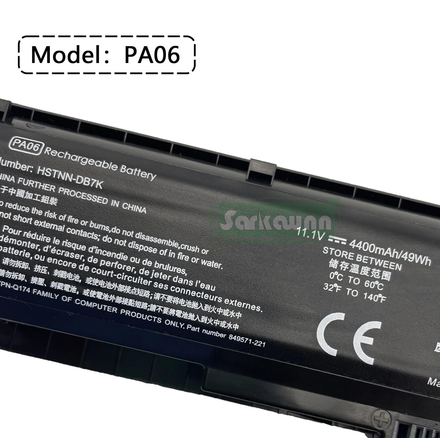 SARKAWNN 6 PA06 CÉLULAS Bateria Do Portátil Para HP Presságio 17-w 17-ab 17-w010ng17-w012ng 17-w013ng 17-w031ng7-ab002ng 17-ab003ng 17-ab004ng