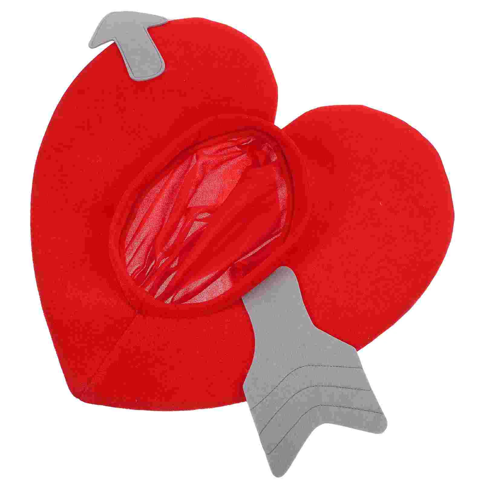 

Costumes for Adults Heart Shaped Hood Cosplay Hat Dress Valentine Headband Red Valentines Hair Accessories Lovers